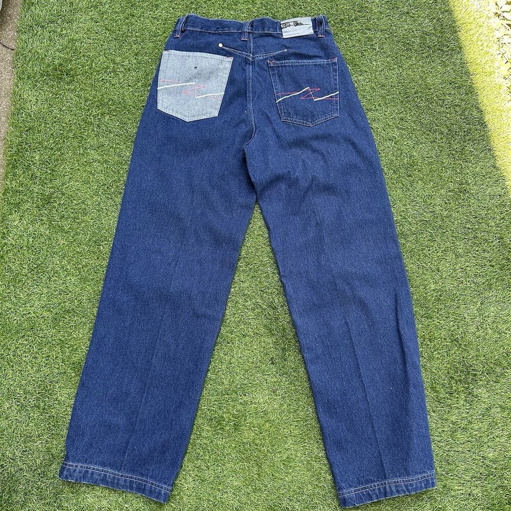 Vintage Y2K FUBU The Collection Jeans Mens Size 32 X 31 Denim Wide Leg Loose Fit